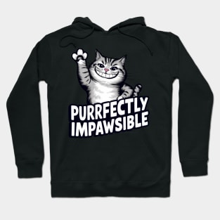 purrfectly impawsible Hoodie